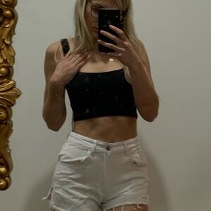 Zara White Women's Shorts